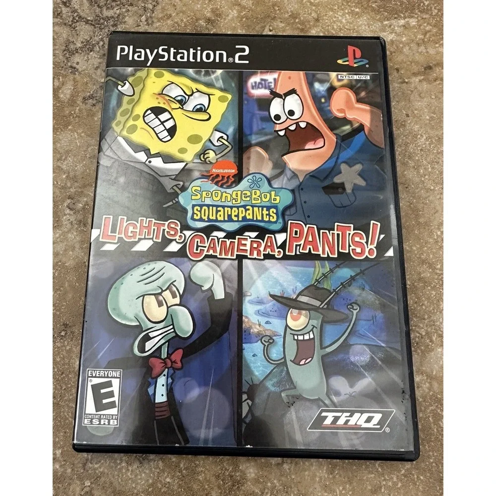 SpongeBob SquarePants: Lights, Camera, Pants PS2 2005 With Manual